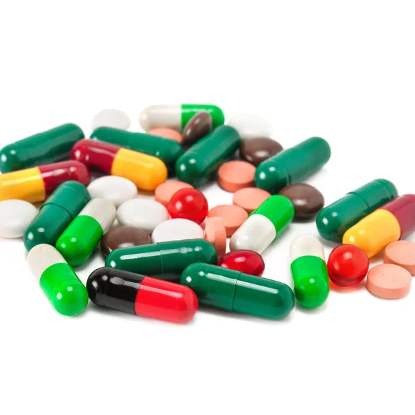 Ανάμικτες Φαρμακευτικής Ιατρικής χάπια, δισκία και κάψουλες iso — Φωτογραφία Αρχείου