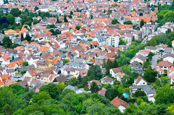 Hermoso Panorama Ciudad Alemania Tipo Techos Calles Desde Arriba —  Fotos de Stock