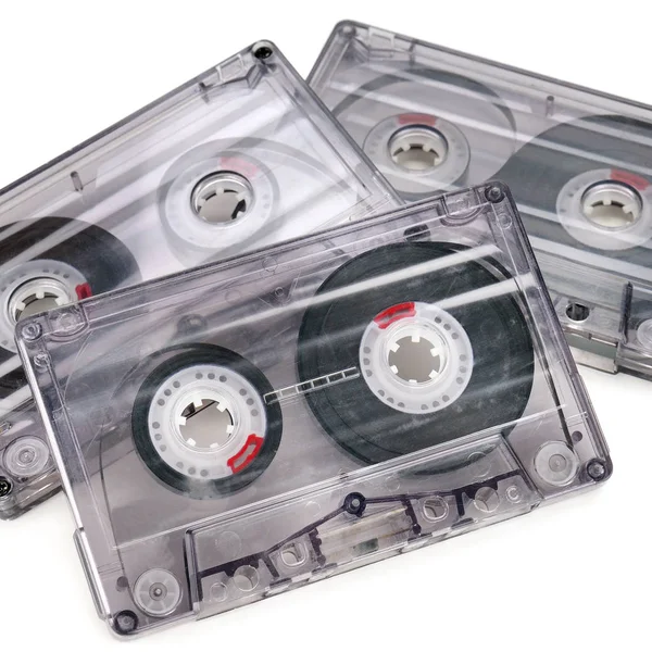 Audio cassette tape isolated on white background. — Stock Photo, Image