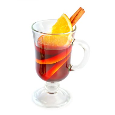 Portakallı ve tarçınlı sıcak şarap.