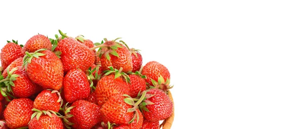 Fresas Aisladas Sobre Fondo Blanco Comida Saludable Espacio Libre Para —  Fotos de Stock