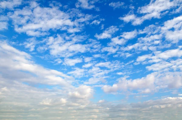 Nuvens Cúmulos Brancos Céu Azul — Fotografia de Stock