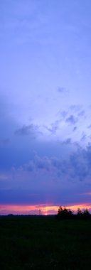 Günbatımı alan Panoraması