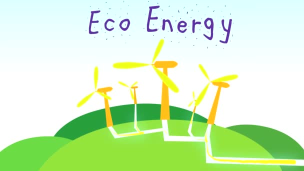 Eco Energia, verde — Vídeo de Stock