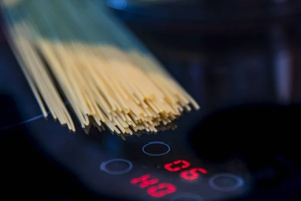 Spaghetti Close Kitchen — Stock Photo, Image