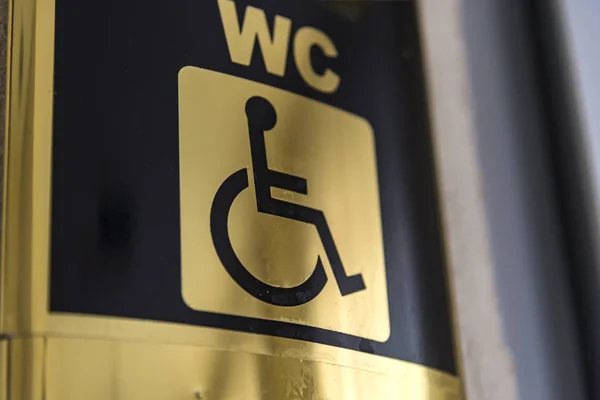 Handicap Handicap Teken Voor Toilet — Stockfoto