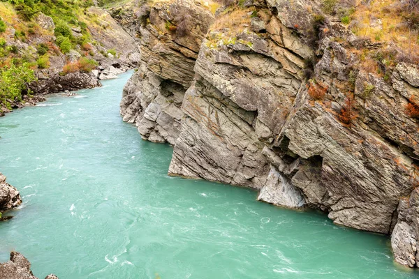 Kawarau Nehri yakınında kükreyen meg güç bitki, Yeni Zelanda