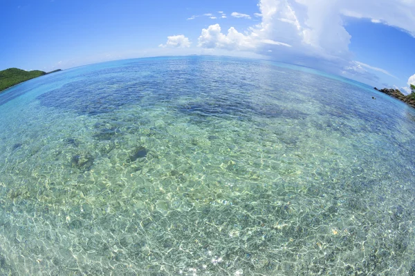 Mar das Caraíbas fisheye vista — Fotografia de Stock