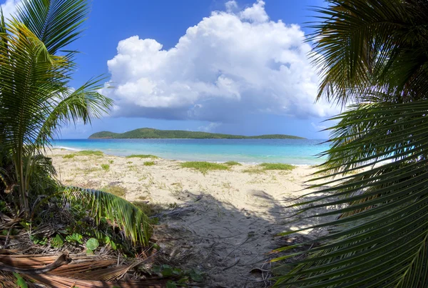 Zoni пляж и Северная Cay — стоковое фото