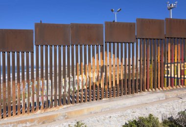 Tijuana, Meksika sınır duvar