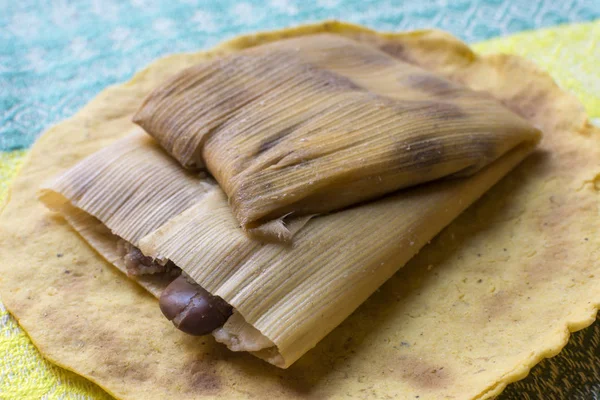 Traditional Mexican bean tamales — Stock Photo, Image