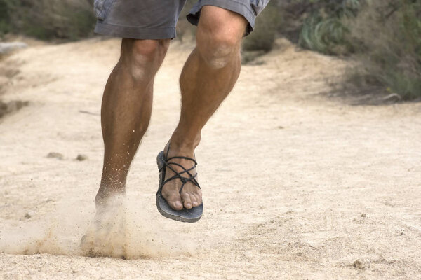 Running wild in primitive sandals