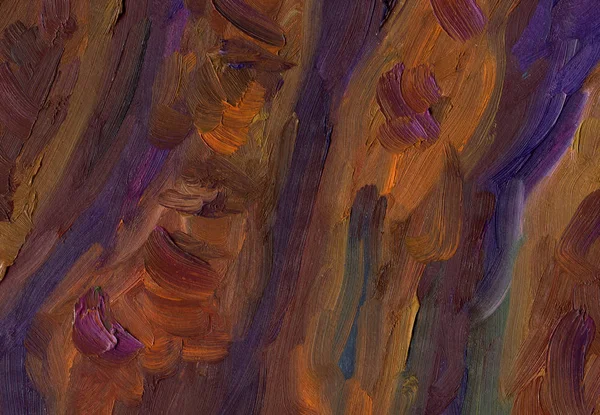 Big overlapping brushstrokes of oil painting texture. — Stock Photo, Image