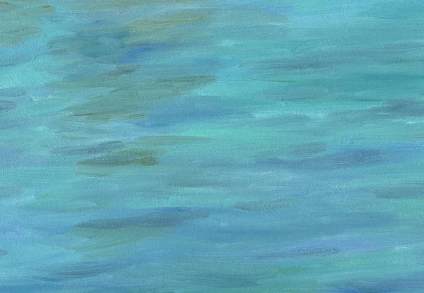 Grandes pinceladas de pintura al óleo textura. Olas marinas — Foto de Stock