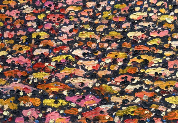 Olieverf schilderij textuur op canvas gemaakt met Paletmes. — Stockfoto