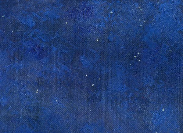 Głęboka noc niebo z gwiazdami. Obraz olejny — Zdjęcie stockowe