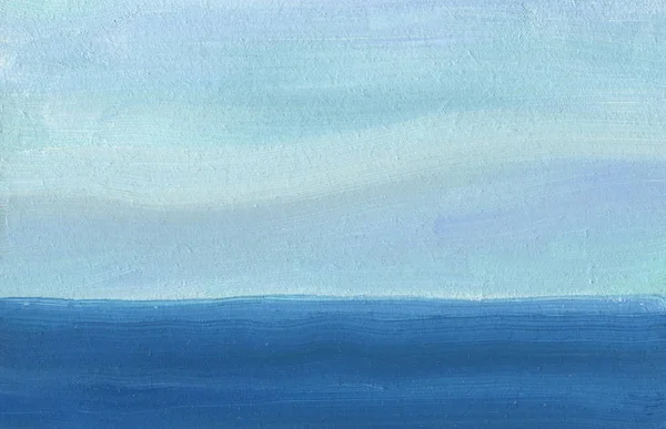 Um horizonte de mar distante. Tom azul . — Fotografia de Stock