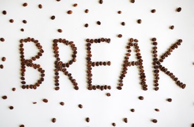 Kahve çekirdekleri bir kelime şekillendirme 