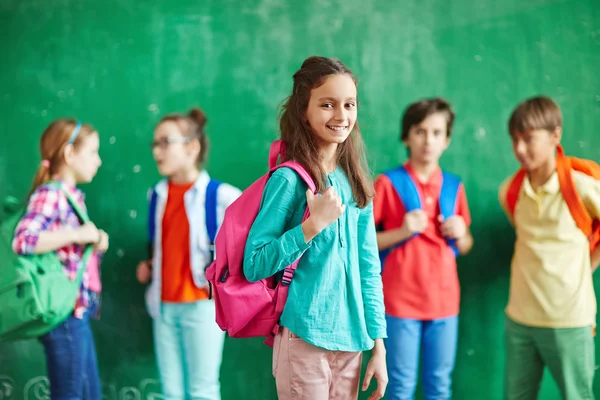 Schattig elementaire student — Stockfoto