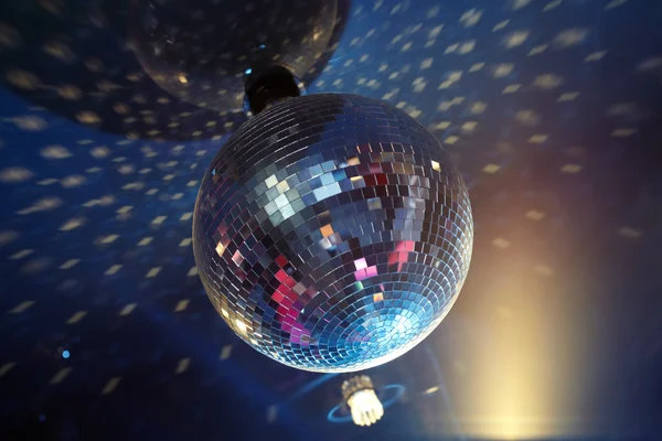 Sparkling evening ball at disco party