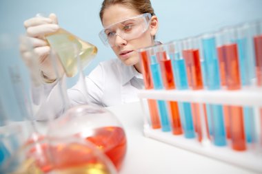 kimyager kimyasal sıvı kabı holding 