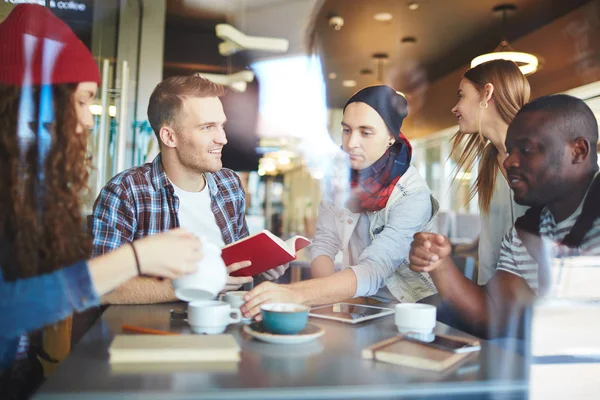 Work in cafe — Stock Photo, Image