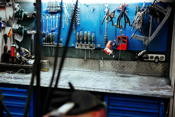 Diy tools in workshop — Stock Photo, Image
