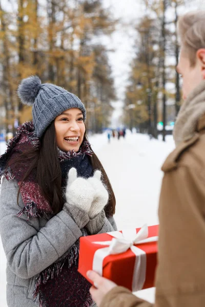 Ciuple celebrating christmas — Stock Photo, Image