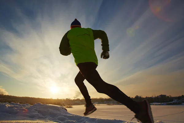 Sprinter practicing run — Stock Photo, Image