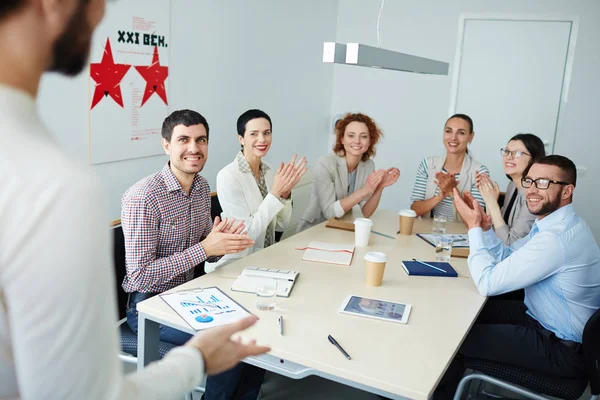Podnikatelé mají setkání — Stock fotografie