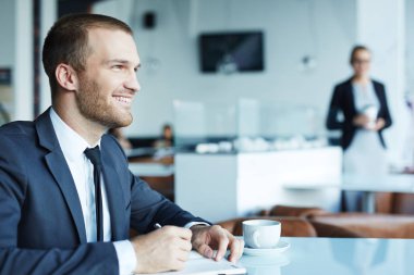 genç yakışıklı işadamı 