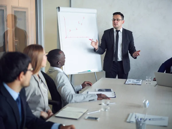 Empresários que têm reunião — Fotografia de Stock