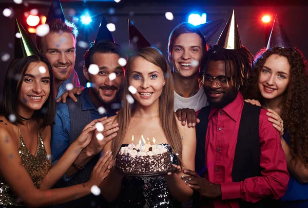 Вечірка на день народження в клубі — стокове фото