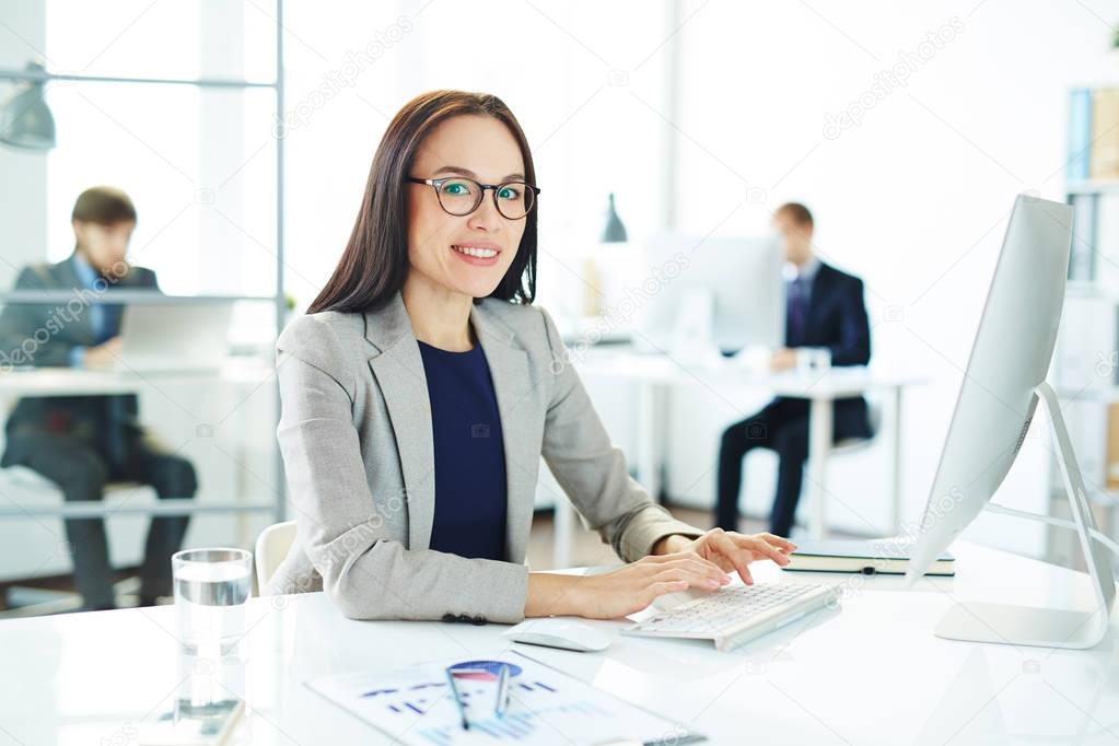 Asian Businesswoman working