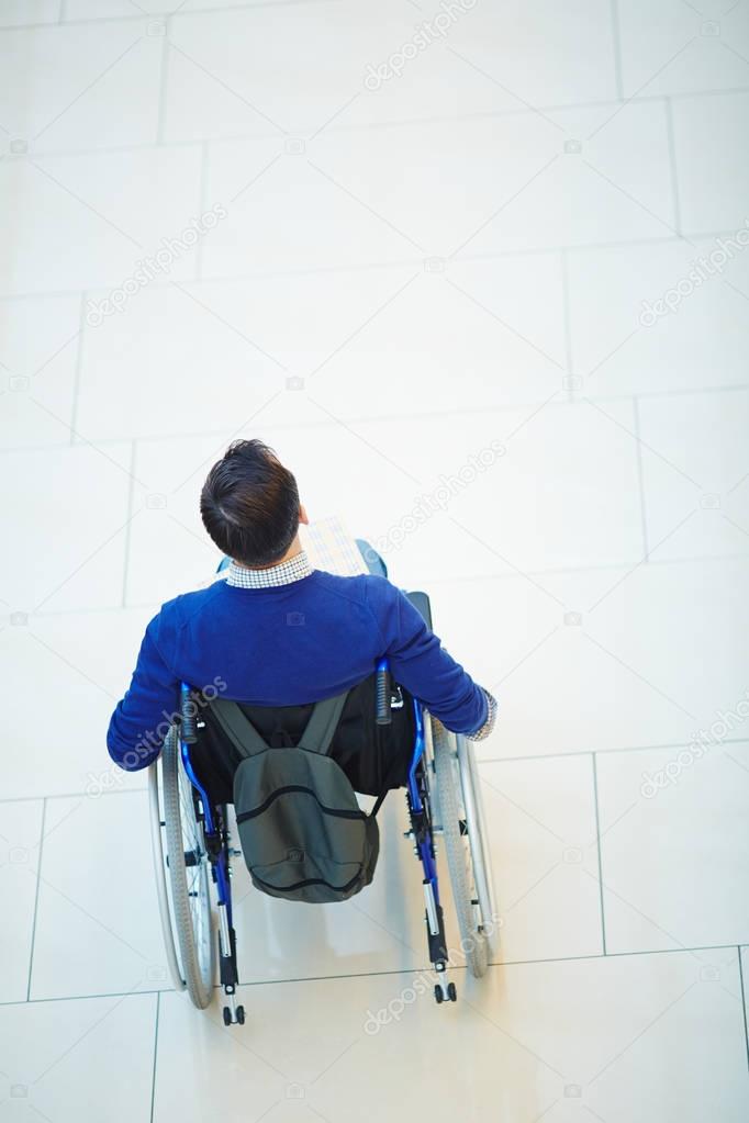 disabled man on wheelchair