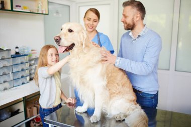 Baba ve kızı köpekleri 