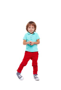 Utangaç küçük çocuk