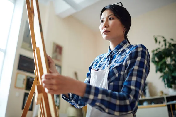 Talented Female Drawing Life Art Course — Stock Photo, Image