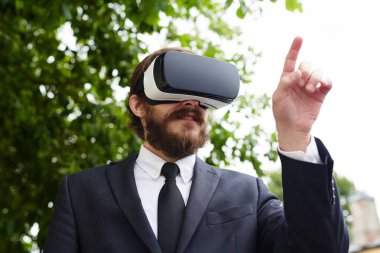 İş profesyonel vr kulaklık acil sanal düğmesi ile