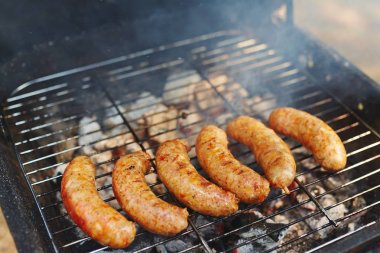 Sıcak Barbekü Izgara ızgara üzerinde