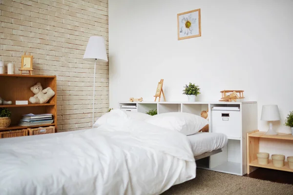 Interior Bedroom Modern Flat House — Stock Photo, Image