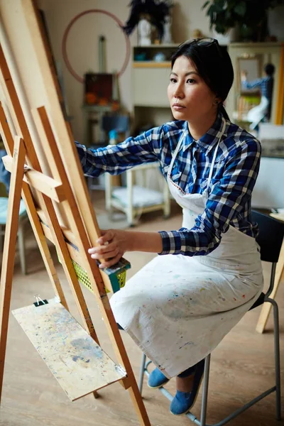 Young Creative Student Attending Class Drawing — Stock Photo, Image