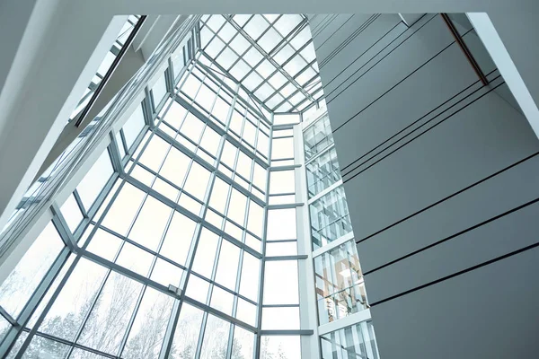 Szklana Ściana Okno Dużego Nowoczesnego Centrum Biznesowego Lub Biurowca Który — Zdjęcie stockowe