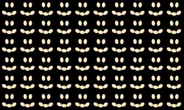Узор Многих Небольших Улыбок Сделанных Таблеток Яиц Черном Фоне Счастливые — стоковое фото