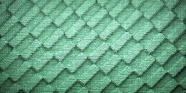 Padrão Xadrez Tapete Verde Abstrato Textura Fundo Renderizado — Fotografia de Stock