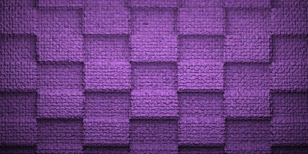 Patrón Tablero Ajedrez Alfombra Violeta Abstracta Textura Fondo Renderizado — Foto de Stock