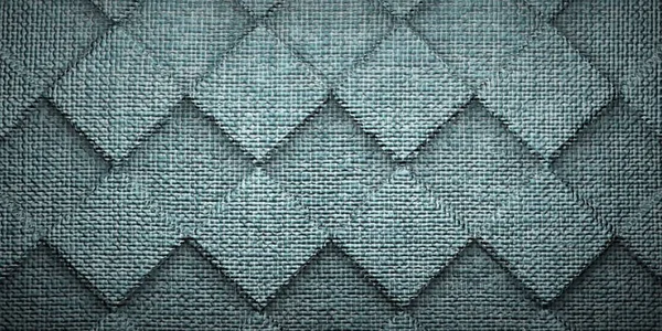 Motif Abstrait Damier Tapis Vert Foncé Texture Arrière Plan Rendu — Photo