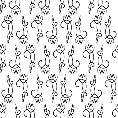 Seamless modeli ile süsler. Tasarım ve dekorasyon için öğeleri.