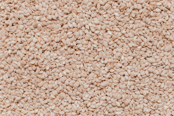 Close Sesame Grains 산누에 꼭대기 고령토 — 스톡 사진