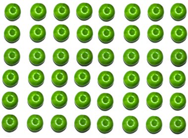 Beyaz arka plan üzerinde izole yeşil elma. Granny smith elma. Üstten Görünüm